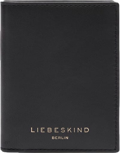 LIEBESKIND BERLIN Leren Kaarthoes Kodiaq Sheep Hilla Arcie Card Etui Black Zwart
