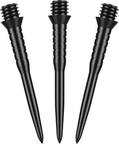 Set van 30 Stalen Dartpunten - Zwart, Universele Schroefdraad
