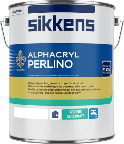 Sikkens Alphacryl Perlino - 5 l - 9-11 m²/l - Wit - Afwerkingslaag