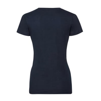 Russell Dames/dames Biologische T-Shirt met korte mouwen (Franse marine)