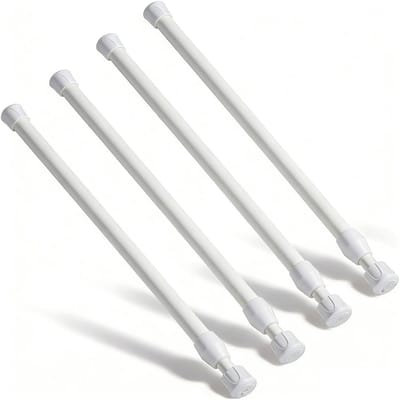 Dailygoods- Gordijnroede Uitschuifbaar - Gordijnroede Zonder Boren - Klemstang - Telescoopstang - Verstelbaar - Robuuste Metalen Buis - Spanstang