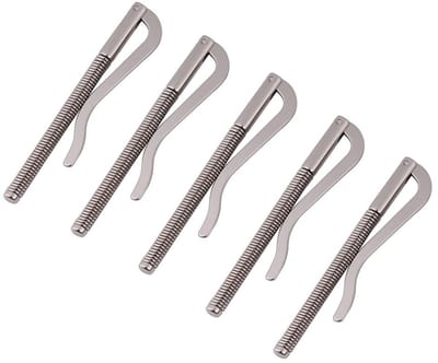 Dailygoods- Veertang van Hoogwaardig Metaal - Geldclip Heren - Roestvrij - Corrosiebestendig - Duurzaam - Glanzend Zilver