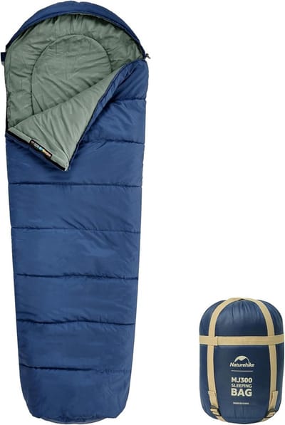Ultralichte Mummieslaapzak 300g - Compacte 3-4 Seizoenen Slaapzak voor Camping en Reizen