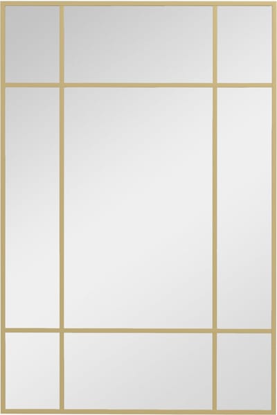 HOMCOM Wandspiegel - Glas - 90x2x60cm - Goud