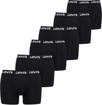 Broek & boxershort met elastische label in band in set van 6 model 'LOGO BOXER'