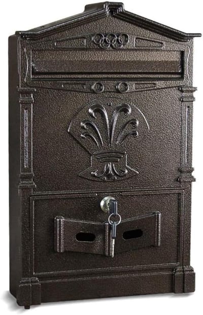 Brievenbus - Postbus - Post Opslaan - Afsluitbaar - 25x7.5x41cm - Zwart