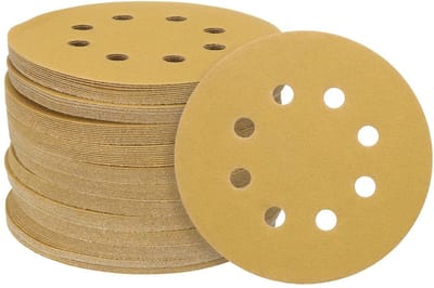 OmGoods - Dailygoody - Schuurdiscs - Hook Sandpaper Discs - 100 Stuks - 12 cm - 180 Grit - Aluminium Oxide - Geschikt voor Schuren van Hout en Auto Lak