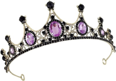 Kroon Haarband voor Meisjes met Strass, Elegante Haaraccessoires voor Vrouwen en Bruidskapsels, Haarstrikken en Hoofdbanden