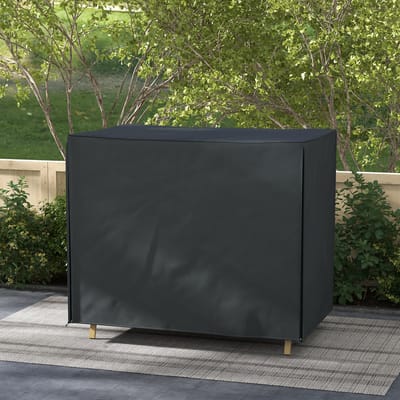 Wishdor - Beschermhoes Voor Tuinschommel - Waterdicht En Uv-Bestendig - Oxford-Polyester - Zwart - 220 X 125 X 172 Cm