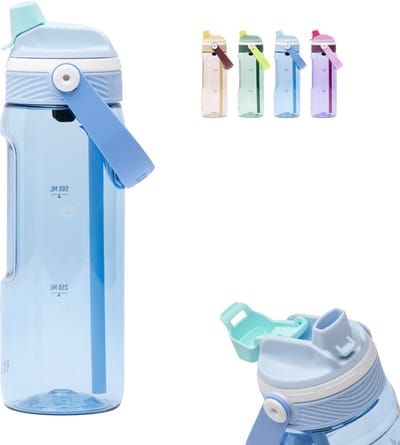 Kambukka Dupla Drinkfles 750 ml - 2-in-1 Waterfles - 100% Lekvrij - Sky Cloud