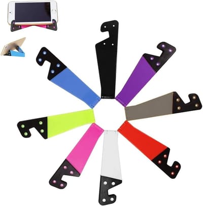 Universele Telefoonhouders Set van 8 - V-vormige Opvouwbare Steunen voor Tablet, iPad en E-reader in Diverse Kleuren