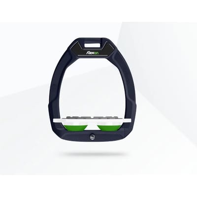Veiligheidsstijgbeugels Plat Grip Groen/Wit/Groen Flex-On Safe-On