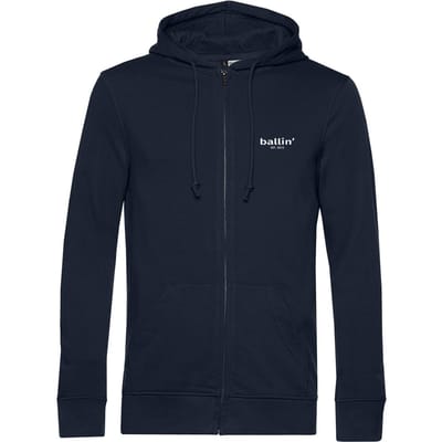 Heren Hoodies met Ballin Est. 2013 Ziphood Print - Blauw - Maat S