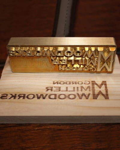 Hout Brandingijzer - Logo Stempel - Ambachtelijk Merken - Gepersonaliseerd Ontwerp - 6.35 cm - Zwart