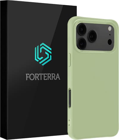 Hoesje Geschikt voor Apple iPhone 17 Pro Max - Sterk & Shockproof - Siliconen Case - Hoes Cover - Groen