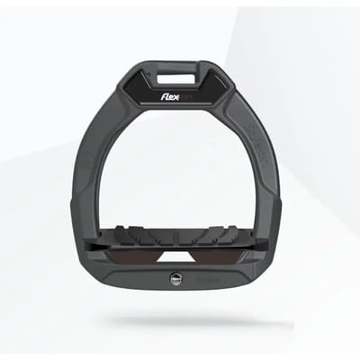 Veiligheidsbeugels voor paardrijden Ingelijst Grip Antraciet/Zwart/Bruin kind Flex-On Safe-On