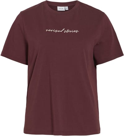 VILA - VIVORA PRINTED S/S T-SHIRT - Dames - T-shirts