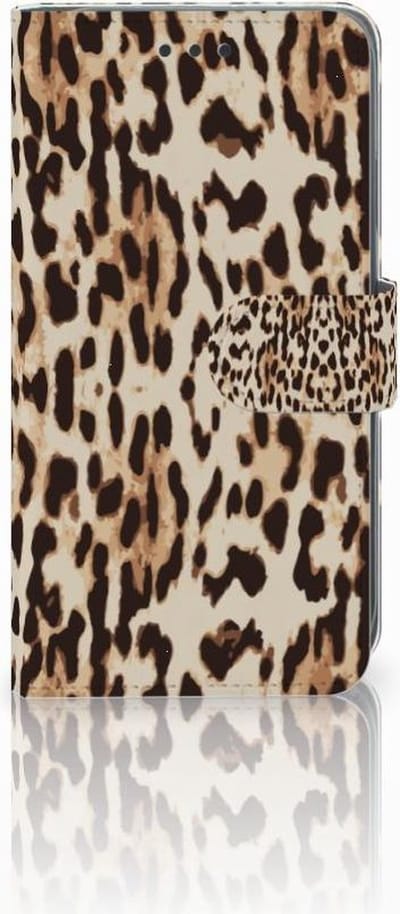 Apple iPhone Xr Telefoonhoesje met Pasjes Leopard