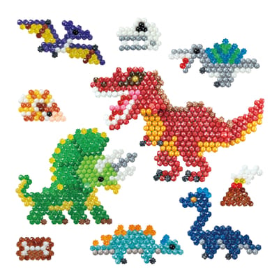 Aquabeads Dinosauruswereld - complete set 1200 parels in 28 kleuren