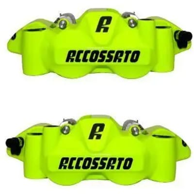 Geheel gefreesde motorremklauw met keramische remblokken Accossato Radial
