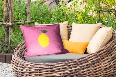 Buitenkussens - Tuin - Citroen - Geel - Fris - 50x30 cm