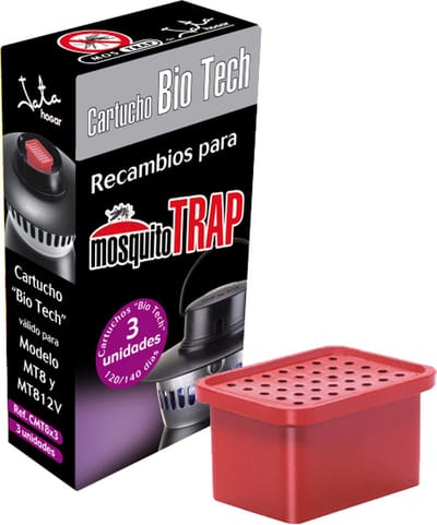 Jata CMT8X3 - Cartridges navulling voor MT8E Mostrap Muggenval - 3 stuks - rood