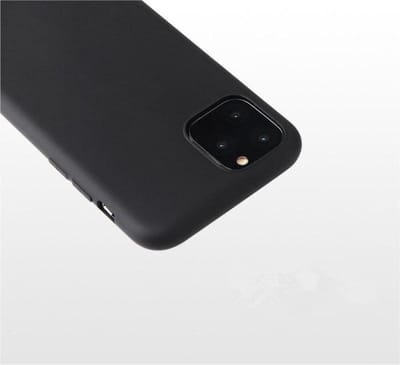 LuxeBass Hoesje geschikt voor Siliconen hoesje voor iPhone 11 Pro - Zwart - telefoonhoes - gsm hoes - gsm hoesjes