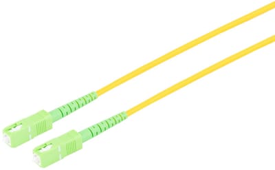 LWL SX Patchkabel SC/SC APC 9/125µ, OS2 gelb, 0,5m