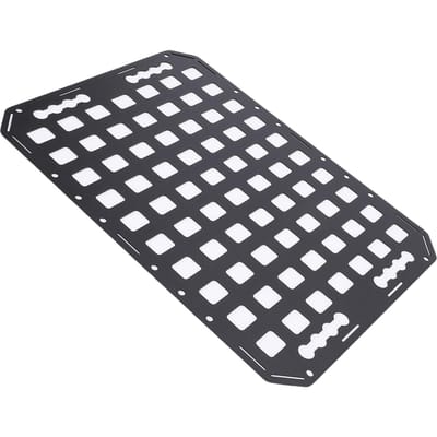 Panneau Molle pour benne de camion 533x390x2mm Multifonctionnel Haute Dureté Support de rail en L en aluminium Rangement d'outils de chargement Panneau Molle