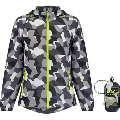 Mac in a Sac Regenjas - Volwassenen - White Camo