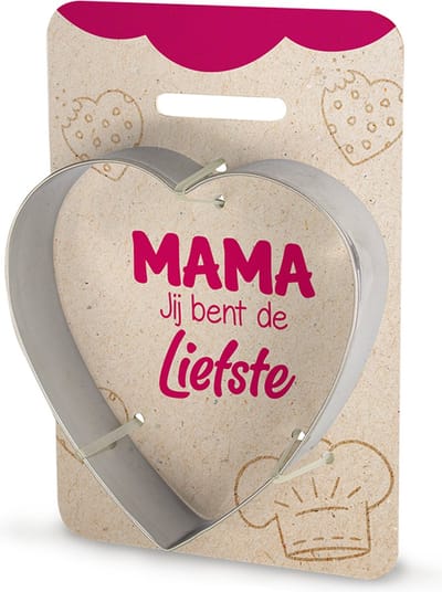 Koekvorm, hart vorm, mama, koekjesvorm, cadeau idee moederdag, cadeau idee verjaardag mama