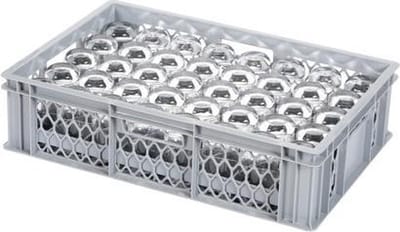 Glazenkrat - voor 40 glazen - max. glashoogte 125 mm - max. Ø 65mm