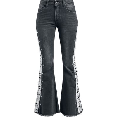 Rock Rebel by EMP - Rock Jeans - Jil - W27L32 tot W29L32 - voor Vrouwen - zwart