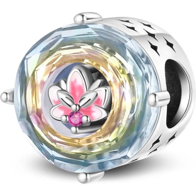 Echt Koperen Lotus Yoga Zeven Meridianen Lotusbloem Ontwerp Hanger Bedel Sieradenstuk Valentijnsdag Cadeau