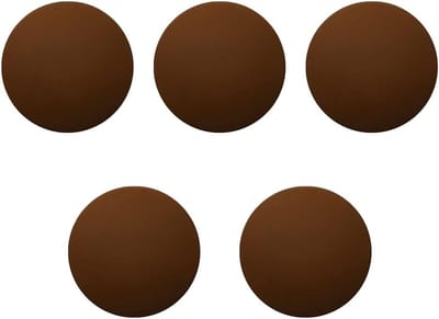 SnelShoppen - Deur Stoppers Set - Silicone Wand Deurstop Bumpers Zelfklevende Deurklink Beschermers voor Thuis en Kantoor - Bruin, 5 Stuks