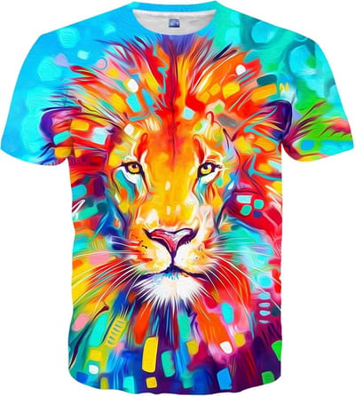 Unisex T-Shirt met 3D Print Korte Mouwen Grafische Zomer Top