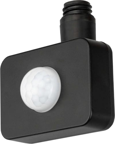Ledvion - Bewegingsmelder PIR - Draadloos - Zwart - IP65 - 120° Draaibaar - Bereik 2 tot 8m -Lichtsensor Inbraak
