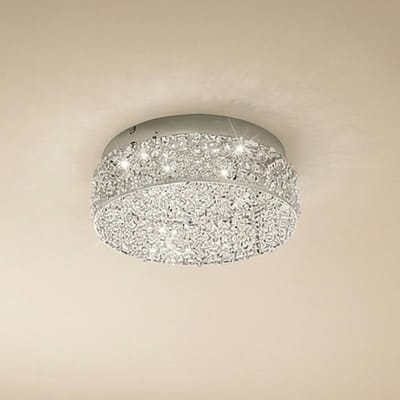 Lucande Schitterende LED plafondlamp Felias, ronde vorm