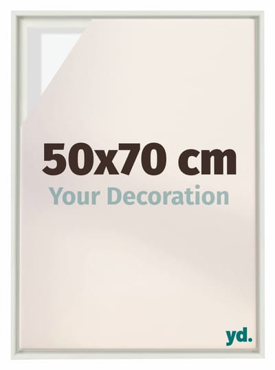 Your Decoration - Baklijst 50x70 cm - Wit Mat - Baklijst voor Canvas - MDF - Lyon