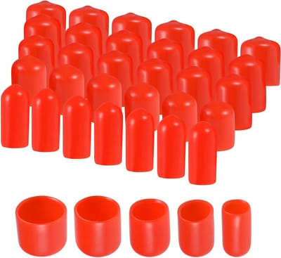Rubberen Doppen Set - Beschermkapjes Assortiment - Meubels Beschermen - Veelzijdige Maten - 100 Stuks - Rood