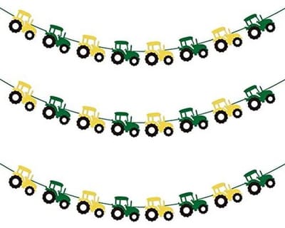 Feest Banner - Slinger Decoratie - Verjaardag Vieren - Tractor Thema - 3 Meter Lang - Multi