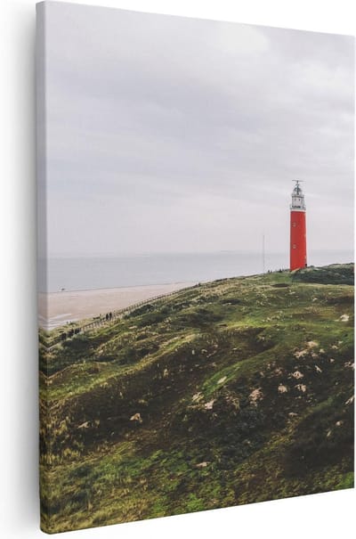 Artaza Canvas Schilderij Duinen Texel - 40x50 cm - Wanddecoratie Zeezicht - Muurdecoratie Strand - Kamer Accessoires Kust
