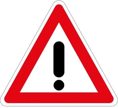 Let op gevaar sticker - J37 | 10 cm