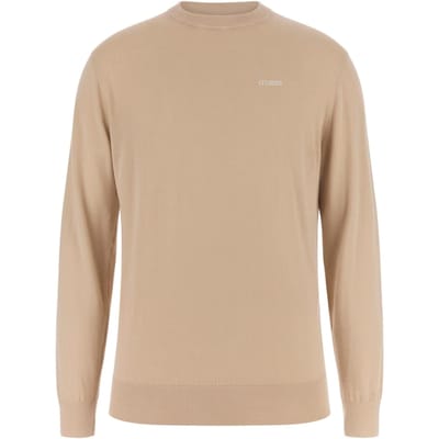 GUESS Chesley Washed Ls Cn Prosecco Taglia: S | Maglie a manica lunga Outlet | Uomo