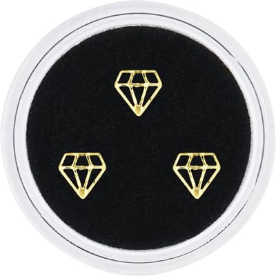 3 Stuks Tand Schoonheid Edelsteen Met Doos Diamant Kleur Tandkristal Tand Sieraden Ornamenten Tand Edelstenen Tanden Sieraden Edelsteen Boor beige