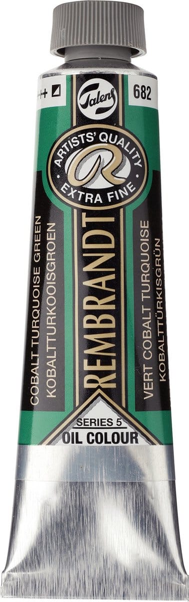 Rembrandt Olieverf tube 40 ml Kobalt-Turkooisgroen 682