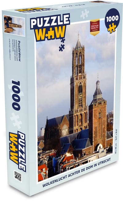Puzzel Domtoren - Wolken - Utrecht - Legpuzzel - Puzzel 1000 stukjes volwassenen
