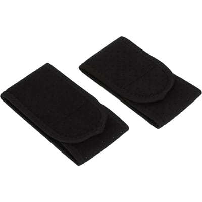 2 Pièces Attelle de Poignet à Compression Design Crochet et Boucle Attelle de Poignet Confortable et Chaude pour Entorse du Poignet Sports black