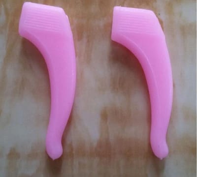 Anti-slip Oorhaakjes - Brilhaakjes – Siliconen - Bescherm je Bril - Antislip Pootjes - Voor Kinderen en Volwassenen – 1 Paar – Roze