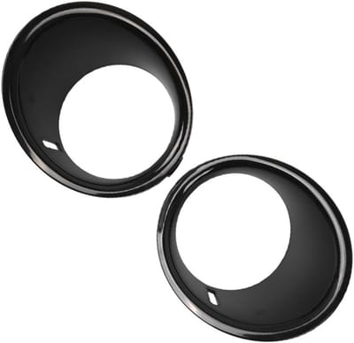 Fog Light Frame Cover Trim voor Mini Cooper R55 R56 R57 - Zwart, Stijlvol en Duurzaam Accessoire voor Verlichting
